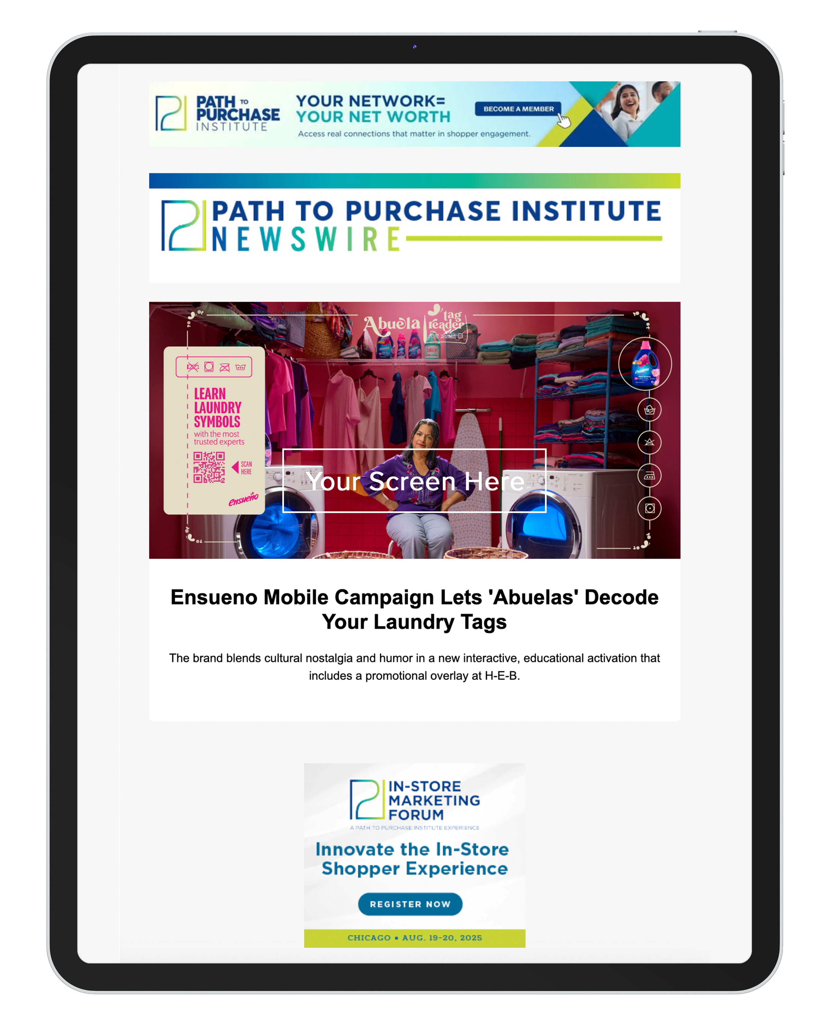 iPad Path to Purchase Institute Trend Watch Content